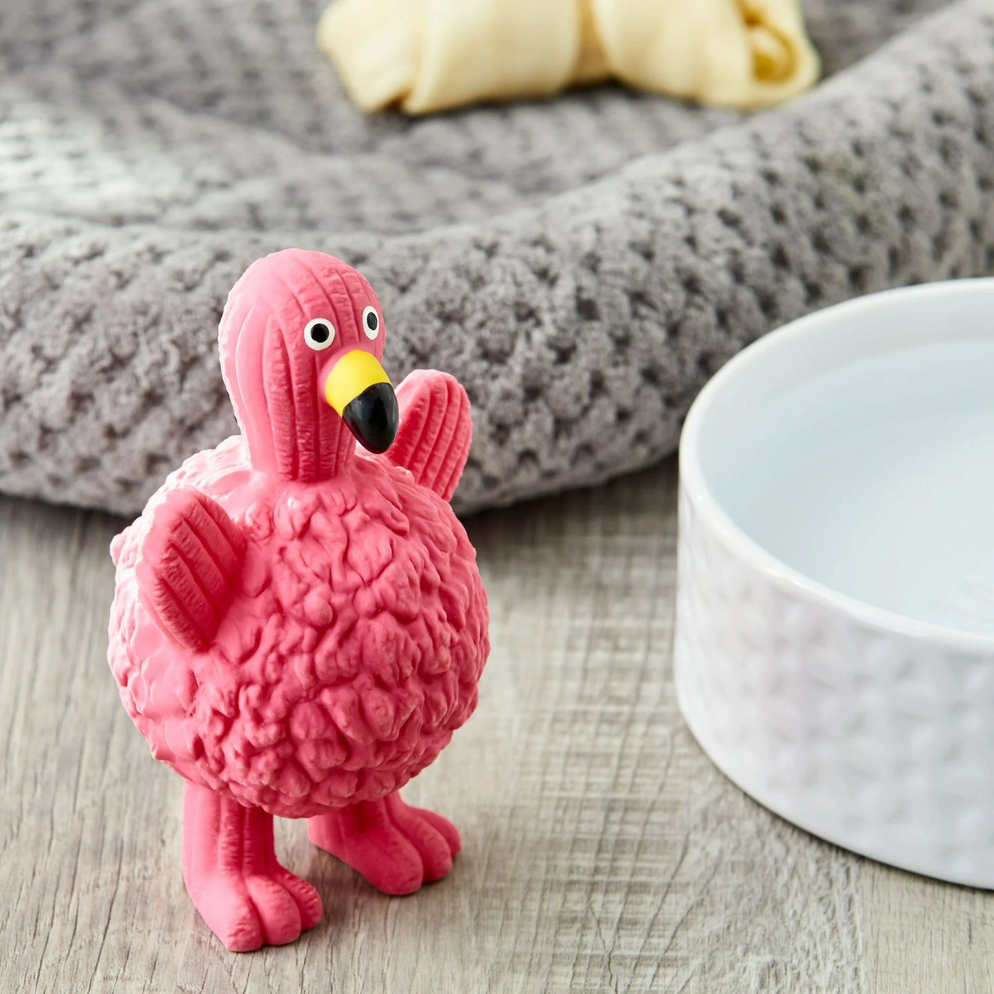 Vibrant Flamingo Dog Toy