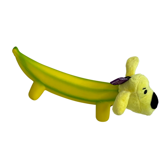 Smiling Dog Loofa Plush Dog Toy